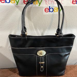 NEW Giani Bernini Turn-lock Glazed PURSE HANDBAG